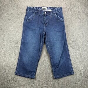 Levi's Women's Blue Denim Cropped Capris Jeans Size 10